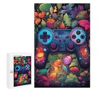 Puzzle Per Adolescenti 1000 PCS Video Game Controller in A Magical Forest Puzzle Per Adulti Gioco Rompicapo Difficile Difficile Unico Compleanno E Regali 1000 PCS