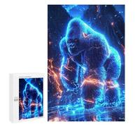 Puzzle Per Adolescenti 1000 PCS Voltage King - The Neon Gorilla Awakens Puzzle Per Adolescenti Giocattolo Decorazione Da Parete Ma Divertente E Umoristico Unico Compleanno E Regali 1000 PCS