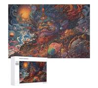 Puzzle Per Adolescenti 1000 PCS Whirling Cosmic Serpent Puzzle Divertenti Da Assemblare, Modelli, Regali Unici Per Compleanno E Natale 1000 PCS
