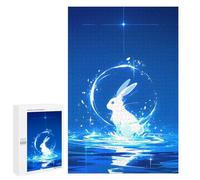 Puzzle Per Adolescenti 1000 PCS White Celestial Rabbit Puzzle Per Adulti Giochi Rilassanti Analisi E Logica Divertimento Attività A Casa, 1000 PCS