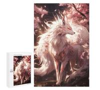 Puzzle Per Adolescenti 1000 PCS White Sakura Kitsune Puzzle Per Adulti Divertenti Giochi Analisi E Logica Genitore Bambino Interazione 1000 PCS