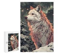 Puzzle Per Adolescenti 1000 PCS White Wolf in Snowy Forest Puzzle Per Adolescenti Giocattoli Antistress Assemblaggio Di Modelli Regali Unici Per Compleanno E Natale 1000 PCS