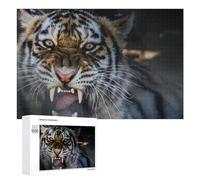 Puzzle Per Adolescenti 1000 PCS Wild Tiger Roar Nature's Power Display Puzzle Per Adulti Gioco Rompicapo Difficile Difficile Unico Compleanno E Regali 1000 PCS