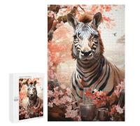 Puzzle Per Adolescenti 1000 PCS Zebra in Spring Garden Puzzle Per Adolescenti Migliora La Memoria Difficile Da Completare Gioco Impegnativo Giocattoli 1000 PCS