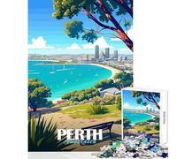 Puzzle per adolescenti 1000 Perth Australia Paesaggio urbano Decorazione per la casa Giocattoli Regalo di compleanno Giochi rilassanti Collezione di artisti Belle arti Dimensioni 38x52cm