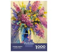 Puzzle Per Adolescenti 1000 Pezzi A Bouquet of Lilac Puzzle Per Adulti Gioco Pratico Decorazione Per La Casa Divertimento in Casa Attività, 70x50cm/1000pcs