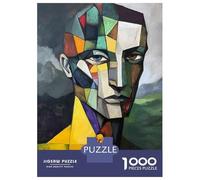 Puzzle Per Adolescenti 1000 Pezzi Abstract Cubist Portrait Painting Puzzle Per Adulti Gioco Rompicapo Corsa Di Velocità Delle Mani Attività Divertenti A Casa 52x38cm/1000pcs