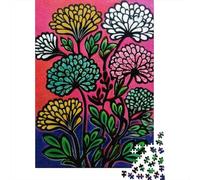 Puzzle Per Adolescenti 1000 Pezzi Abstract Flower Art Print-2 Puzzle Per Adulti Giochi Rilassanti Un'opera D'arte Regali Di Natale E Compleanno 70x50cm/1000pcs