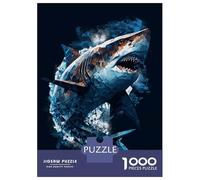 Puzzle Per Adolescenti 1000 Pezzi Abstract Geometric Shark Puzzle Per Adulti Giochi Per Famiglie Migliorano La Memoria È Ideale Come Regalo 52x38cm/1000pcs