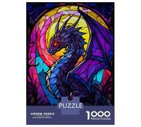 Puzzle Per Adolescenti 1000 Pezzi Abstract Skeleton Dragon Puzzle Per Adulti Gioco Pratico Decorazione Per La Casa Divertimento in Casa Attività, 38x26cm/1000pcs