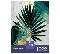 Puzzle Per Adolescenti 1000 Pezzi Abstract Sun Palm Leaf Art Puzzle Per Adulti Gioco Pratico Decorazione Per La Casa Divertimento in Casa Attività, 70x50cm/1000pcs