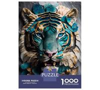 Puzzle Per Adolescenti 1000 Pezzi Abstract Tiger Kintsugi Puzzle Per Adulti Gioco Rompicapo Decorazione Per La Casa Aiuta Ad Allenare Il Cervello 52x38cm/1000pcs