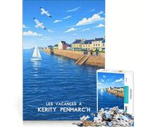 Puzzle per adolescenti 1000 pezzi Affiche Kerity Penmarc'h, Relax Games, Interesting Stress Reduction, Birthday And Unique Gifts 38x26cm