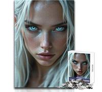 Puzzle per adolescenti 1000 pezzi Alaria - Ritratto della principessa elfa Gioco stimolante Giocattoli Attività per la famiglia Giocattolo educativo Dimensioni 38x26cm