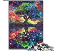 Puzzle per adolescenti 1000 pezzi Albero della vita, giocattoli da gioco Ogni pezzo è unico Gioco stimolante e divertente per tutta la famiglia, adatto a bambini dai 14 anni in su dimensioni 26x38cm