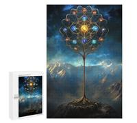 Puzzle per adolescenti, 1000 pezzi, albero mistico di sfere per adulti, puzzle rompicapo, decorazione perfetta per attività domestiche, 1000 pezzi