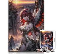 Puzzle per adolescenti 1000 pezzi Ali d'angelo Regina della terra Divertimento in famiglia e serata di giochi Idee regalo per divertimento in famiglia Dimensioni 38x52cm