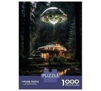 Puzzle Per Adolescenti 1000 Pezzi Alien Abduction Scene Puzzle Per Adulti Gioco Rompicapo Assemblaggio Di Modelli Per Compleanno, Natale 38x26cm/1000pcs