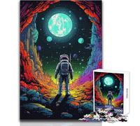 Puzzle per adolescenti 1000 pezzi Alien Space Cave Pixel Art Toy Gioco intellettuale Gara di velocità a mano Regalo di compleanno Dimensioni 38x52cm