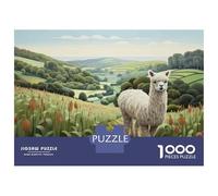 Puzzle Per Adolescenti 1000 Pezzi Alpaca in The Countryside Puzzle Fai Da Te Giocattoli Staycation Passatempo Regali Unici Di Compleanno E Natale 52x38cm/1000pcs