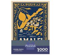 Puzzle Per Adolescenti 1000 Pezzi Amalfi Coast Travel Puzzle Per Adulti Gioco Rompicapo Assemblaggio Di Modelli Per Compleanno, Natale 70x50cm/1000pcs