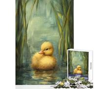 Puzzle per adolescenti 1000 pezzi Anatroccolo nello stagno Giocattolo educativo Idee regalo per gioco educativo Migliora l'amore tra coppie Dimensioni 38x52cm