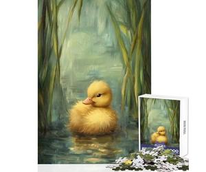 Puzzle per adolescenti 1000 pezzi Anatroccolo nello stagno Giocattolo educativo Idee regalo per gioco educativo Migliora l'amore tra coppie Dimensioni 38x52cm