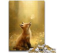Puzzle per adolescenti 1000 pezzi Animal Fox Art per gioco educativo sfida giocattolo ideale come regalo per tutta la famiglia 50x75cm