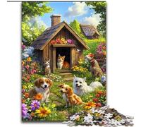 Puzzle per adolescenti 1000 pezzi Animali da fattoria, attività per famiglie che rafforzano l'amore tra coppie per età 14+ 50x75cm