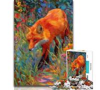 Puzzle per adolescenti, 1000 pezzi, animali, volpe, giocattoli, giochi educativi, antistress, fantastici regali e giocattoli, 26x38cm
