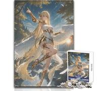 Puzzle per adolescenti 1000 pezzi Anime Angelo nel paesaggio della foresta Divertimento in famiglia e serata di giochi Idee regalo per divertimento in famiglia Dimensioni 38x26cm