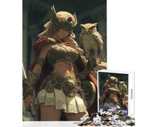 Puzzle per adolescenti 1000 pezzi Anime Atena con gufo e spada Giocattoli fai da te Ottimi regali e giocattoli Giochi per famiglie Migliorare l'amore tra coppie Dimensioni 50x75cm