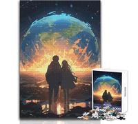 Puzzle per adolescenti 1000 pezzi Anime Couple Apocalypse Giocattolo Gioco intellettuale per divertimento in famiglia Regalo di compleanno Dimensioni 38x26cm