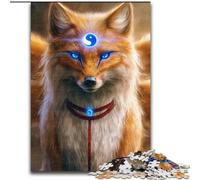 Puzzle per adolescenti, 1000 pezzi, Anime Fox God, per gioco educativo, sfida, giocattolo, arredamento unico per la casa e regali dimensioni 50x75cm