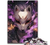 Puzzle per adolescenti 1000 pezzi Anime Fox Mask Boy Brain Intelligence Challenge Giocattoli avvincenti Regalo divertente per età 14+ 26x38cm