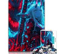 Puzzle per adolescenti 1000 pezzi Anime Girl Dragon, aiuta il cervello ad allenarsi, giocattoli avvincenti per coltivare la pazienza, regalo per compleanni (38x26cm)