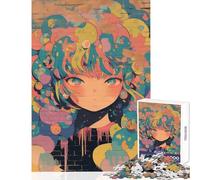 Puzzle per adolescenti 1000 pezzi Anime Girl Graffiti Giocattolo educativo Ottimi regali e giocattoli Giochi divertenti Collezione di artisti Belle arti Dimensioni 38x52cm