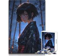Puzzle per adolescenti 1000 pezzi Anime Girl | Mystic Forest Spirit Toy Gioco intellettuale per divertimento in famiglia Regalo di compleanno Dimensioni 38x52cm