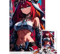 Puzzle per adolescenti 1000 pezzi Anime Sacerdotessa Donna Decorazione per la casa Giocattoli Regalo di compleanno Giochi rilassanti Interessanti Riduzione dello stress Dimensioni 38x26cm