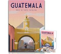Puzzle per adolescenti 1000 pezzi Antigua Guatemala Gioco di sfida unico Regali per donne Idee regalo Dimensioni 50x75cm