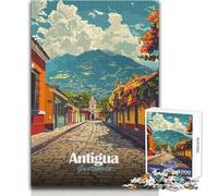 Puzzle per adolescenti 1000 pezzi Antigua Guatemala Street View Gioco di sfida unico Regali per donne Idee regalo Dimensioni 38x52cm