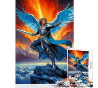 Puzzle per adolescenti 1000 pezzi Arcangelo Michele Angelo Guerriero Giocattoli antistress Regali di Babbo Natale segreto Gioco rompicapo Attività divertenti a casa dimensioni 38x52cm