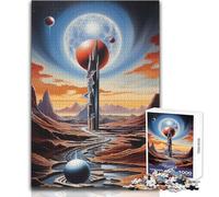 Puzzle per adolescenti 1000 pezzi Architettura aliena Nessun gioco impegnativo Giocattoli Attività per la famiglia Giocattolo educativo Dimensioni 38x52cm