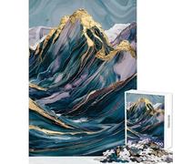 Puzzle per adolescenti 1000 pezzi Arte astratta di montagna Giocattolo Decorazione da parete Ottimo regalo per giochi Giochi rilassanti Collezione di artisti Belle arti Dimensioni 50x75cm