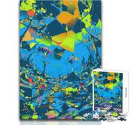 Puzzle per adolescenti 1000 pezzi Arte astratta Mondo spezzato Gioco stimolante Giocattoli Attività per la famiglia Giocattolo educativo Dimensioni 38x26cm