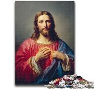 Puzzle per adolescenti 1000 pezzi Arte di Gesù, allena il tuo cervello e le tue mani, regali di compleanno unici per età 14+ 50X75CM