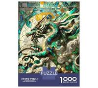 Puzzle Per Adolescenti 1000 Pezzi Asian Jade Dragon Kintsugi Puzzle Per Adulti Giochi Rilassanti Decorazione Per La Casa Interazione Genitore-figlio 38x26cm/1000pcs