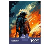 Puzzle Per Adolescenti 1000 Pezzi Astronaut Spacewalk Art Print-1 Puzzle Per Adulti Gioco Pratico Decorazione Perfetta Compleanni E Regali 38x26cm/1000pcs