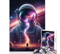 Puzzle per adolescenti 1000 pezzi Astronauta Nebulosa Tempesta Giocattolo Decorazione da parete Regali di Babbo Natale segreto Gioco impossibile Migliora l'amore tra coppie Dimensioni 50x75cm