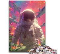 Puzzle per adolescenti 1000 pezzi Astronauta spaziale Aiuta il cervello a esercitare Giocattoli avvincenti per coltivare la pazienza Collezione di artisti, Belle arti 50x75cm